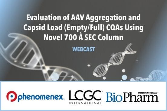   Evaluation of AAV Aggregation & Capsid Load (Empty / Full) CQAs Using Novel 700 Å SEC Column