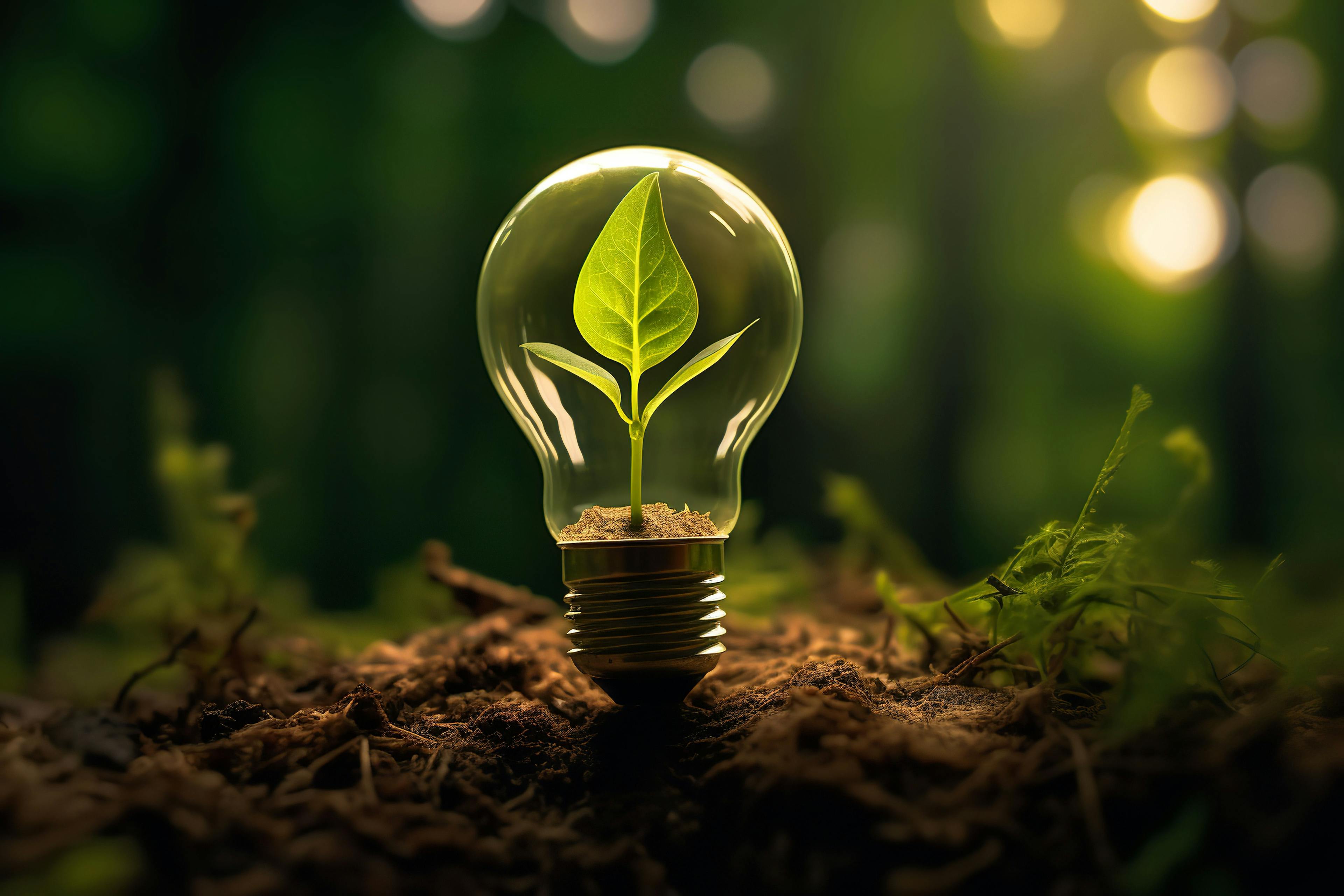 A close-up of a light bulb plant, with its delicate glass bulb and vibrant green leaves. The image is a symbol of growth, new beginnings, and the power of nature to overcome all obstacles. Generated by AI | Image Credit: © wiwid - stock.adobe.com