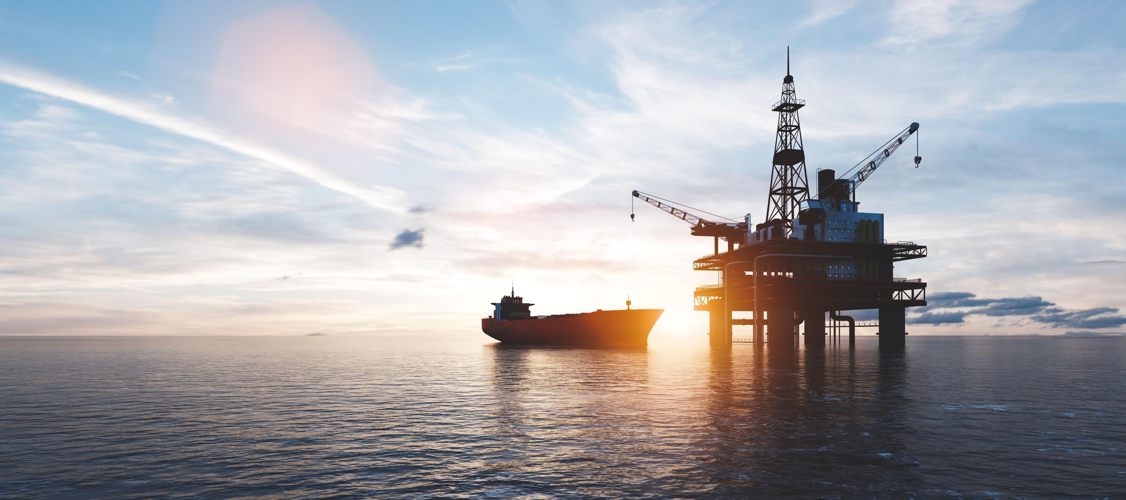 Oil platform on the ocean. Offshore drilling for gas and petroleum | Image Credit: © Photocreo Bednarek - stock.adobe.com