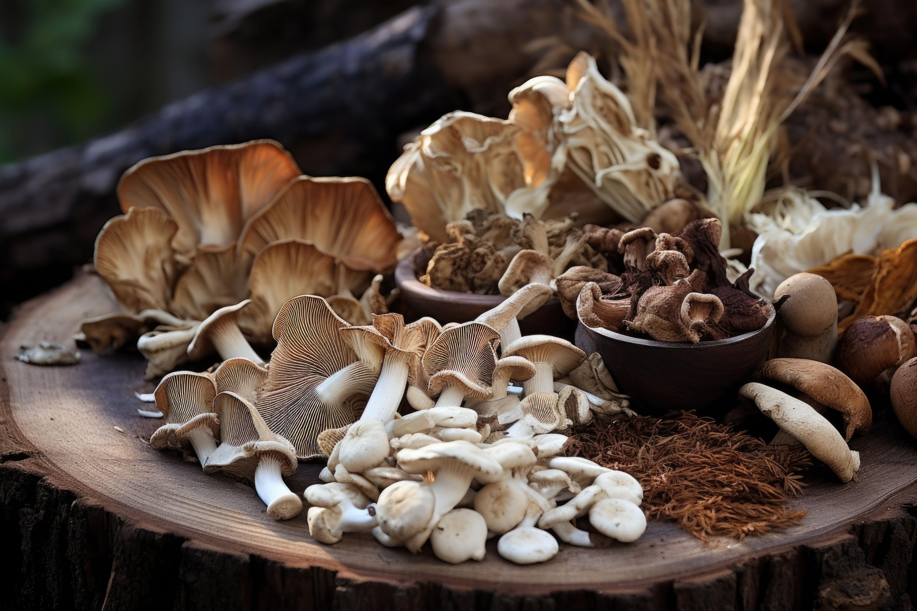 A variety of dried mushrooms. © attitudevisual - stock.adobe.com